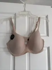 Natori Zone Full Fit T-Shirt Bra Lined Underwire Womens 36D Beige New