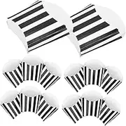 WATIIFUFU 50Pcs Party Snack Container Decorative Stripe Popcorn Holder Boxes Lightweight French Fries Serving Boxes and Events Safe and Food Packaging
