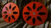 Set (PAIR) Akai 7 inch aluminum tape reels for Akai gx reel to reel, RED