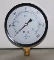 300 Psi 3.5" DIAL 1/4" NPT UTILITY PRESSURE GAUGE