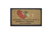 Solemate Footy Fanatic 40x70cm Themed Stylish Durable Outdoor Front Doormat