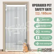 Pet Dog Safety Gate Cat Safe Guard Extra Tall Fence Enclosure Barrier 190 to 250