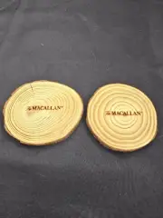 MACALLAN Collectible Wooden Coasters- SET OF 2
