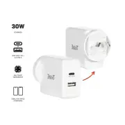 3sixT Wall Charger ANZ 30W USB-C PD + 2.4A