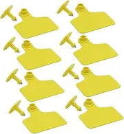 Generic 100pcs Cattle Ear Tag Calf Ear Goat Ear Tags for Sheep Ear Tags for Cattle Cow The Lamb Animals Ear Tags for Livestock Sheep Tags Livestock Supplies Ear Tags for Pigs TPU Yellow