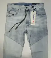 NEW Diesel NARROT DR-NE Sweat Jeans W26/WAIST ACROSS 14"xL28 Made in ITALY