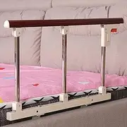 Bed Rails Guard for Elderly Adults Foldable Safety Side Guard Disabled Assist Handle Metal Grip Bumper Bar 70×40CM