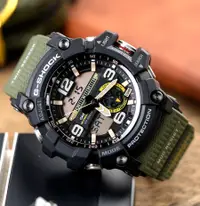 在飛比找PChome24h購物優惠-G-SHOCK 戶外探險雙重感應器運動錶-綠(GG-1000