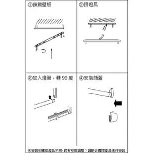 【LED T8美術型日光燈】4尺3管 附分段開關 附小夜燈 銀灰 核桃木 原木 LED T8 燈管 T8燈座