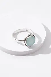 Little Lagoon Chalcedony Sterling Silver Ring--NAJ-R5664