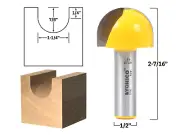 1-1/4" Diameter Core Box Router Bit - 1/2" Shank - Yonico 19106