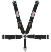 G-FORCE Racing Gear 7000BK PRO 5PT PD- LAP IND-SHLD CAM BLACK