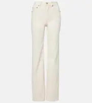 [Saint Laurent] Saint Laurent High-rise flared jeans 27 white