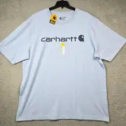 CARHARTT Shirt ADULT EXTRA LARGE XL BLUE HEAVYWEIGHT OUTDOOR Rugged WORKWEAR NWT
