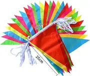 Party Decor Colorful 100m Triangle Flag Pennant Bunting String Banner Garland Festival Party Holiday Home Garden Decoration (Color : 18x25CM - 150 Flags)