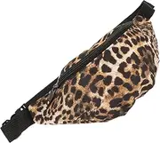 [LIFKOME] Leopard Belt Bag for Women, Fashionable Bum Bag in Animal Print, Ideal for Leisure, Travel and Sports, Practical Waist Bag for Women, Leopard, 29.00X13.00X7.00CM, Modern