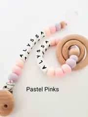 Personalised Dummy Clip - Pacifier Chain - Soother Holder - Baby Shower Gift-