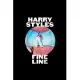 Harry-Styles-Fine Line: Blank Lined Notebook Journal for Work, School, Office - 6x9 110 page