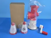 TUPPERWARE Grate Master Shredder Cone w/ Master System Base & handle L2