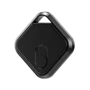 Black GPS Locator - Apple Find My Compatible, Key Finder, Item Tracker, Anti-The
