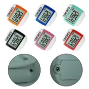 Portable Step Counter with Large Display Clip on Waist Accurate Step Tracking