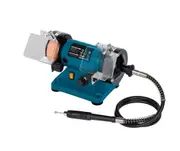 Flexible Shaft Bench Grinder 3" 75mm, 39pc Acc&4 Wheels, Mini Jewelry Polisher
