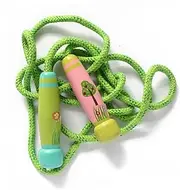 OSOLADY Wooden Handle Cartoon Skipping Rope for Durable Exercise Jump Rope for Home and School for Outdoor Activity and Fitness Training Forest Style Design
