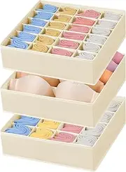 Joyoldelf Beige Sock Grid, Set of 3