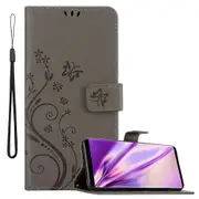 Samsung Galaxy NOTE 9 Protective Case - with Floral Pattern and Card Slot FLORAL BLUE