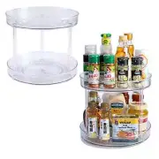 360 Rotation Cabinet Turntable Organizer Storage Spice Rack Cosmetic Storage