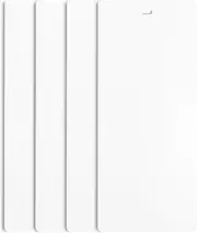 DALIX 82.5" White Vertical Blinds Replacement Slats Sliding Door Window (4 Pack)