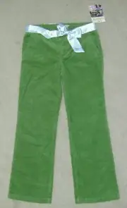 ROXY Girl Pants Quiksilver Corduroy Jeans Green 10 NWT Retro 70s 80s M $39 Surf