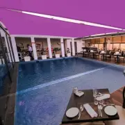 Sun Shade Sail 23x22FT 97% UV Block Rectangle Canopy Patio Pool Fuchsia