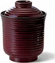 Bowl: Fukui Craft Chopsticks Washing Bowl, Lacquerware, Small Wire Drawn, Diameter 3.0 x H 3.8 inches (7.7 x 9.7 cm), 7.8 fl oz (220 cc), Red