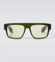 [Jacques Marie Mage] Jacques Marie Mage x George Cortina Ritz flat-top sunglasses One Size green