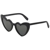 在飛比找momo購物網優惠-【YSL】愛心 太陽眼鏡 SL181(黑色)