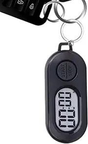Stop Watch Timer | Sports Stop Timer Keychain Portable,Pocket Size Ornament, Digital Countdown Clock Accessories for Cooking, Training, Shower, Studying