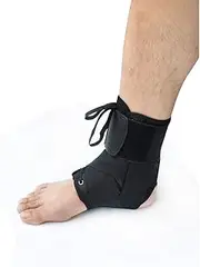 Ankle Brace Stabilizer - Ankle sprain & instability - SMALL - Lightweight and Breathable for Basketball, Netball, Tennis, Football, Inversion and Eversion Ankle Sprains and Strains Lateral or Medial Ankle Instability