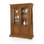 Showcase Cupboard Sideboard Art Povera Walnut Dark Finished Bassano Classic