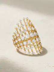 [Fernando Jorge] Fernando Jorge - Disco Medium 18-karat Gold Diamond Ring - 54 54 Gold