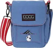 DOOG | Walkie Bag | Adjustable Shoulder Bag with Poo Bag Compartment and Water Bottle Compartment | Light Blue