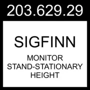 IKEA SIGFINN Monitor Stand-stationary Height Bamboo Veneer 203.629.29