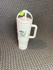 NEW Ello Ultra Clean 40 oz Stainless Steel Tumbler with Handle - Cream