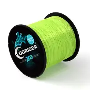 Dorisea Never Fade 8 Strands Apple Green PE Braided Fishing line 100m-2000m