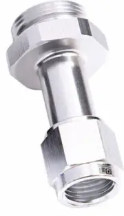 AEROFLOW -6AN HOLLEY CARB INLET 4150 SILVER SWIVEL NUT (PAIR)