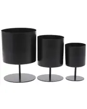 The Novogratz Set of 3 Metal Planters