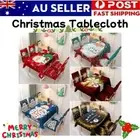 Christmas Tablecloth Rectangle Waterproof Dining Table Cover Xmas Party Decor