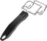 Portable BBQ Tongs Oven Tray Extractor Push-Pull Rod Grate Lifter Tool for Outdoor Cooking Camping and Catering