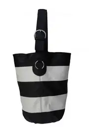 Hive Striped Barrel Bag--LH-419H