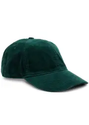 Acne Studios Face Corduroy cap - Teal ONE SIZE